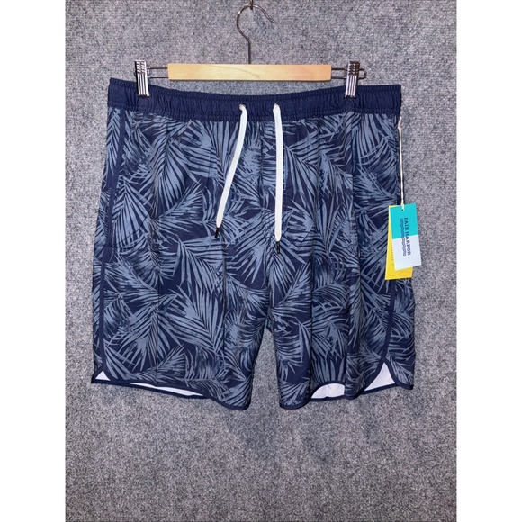 FAIR HARBOR MENS MASTOS ANCHOR SWIM TRUNKS GREY FLORAL SIZE XL - NWT‎ - Picture 1 of 10